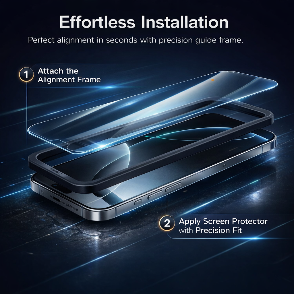 iPhone 17 Pro Max Case 3-in-1 Protection- Military-Grade Shockproof Case with Tempered Glass Screen Protector and Camera Lens Shield – Black - Image 2