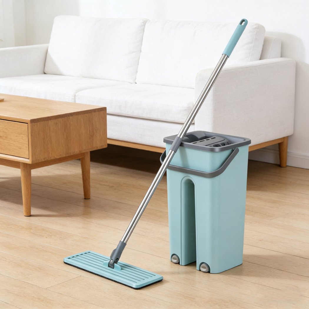 5L flat mop and bucket set
