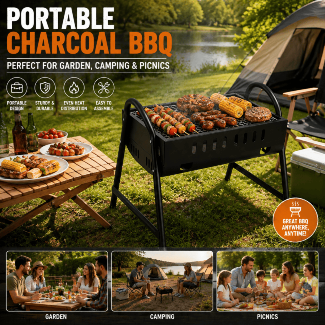 Portable Charcoal BBQ Grill