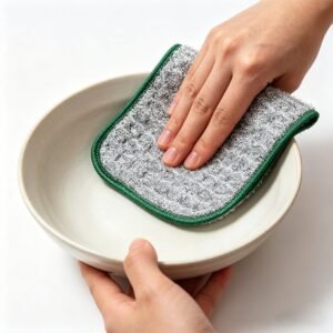 2 Pack Dishwashing Cleaning Cloths - Super Absorbent Double Layer Kitchen Sink Cloths - Quick-Dry Reusable Dishcloths for Cookware, Sinks & Surfaces