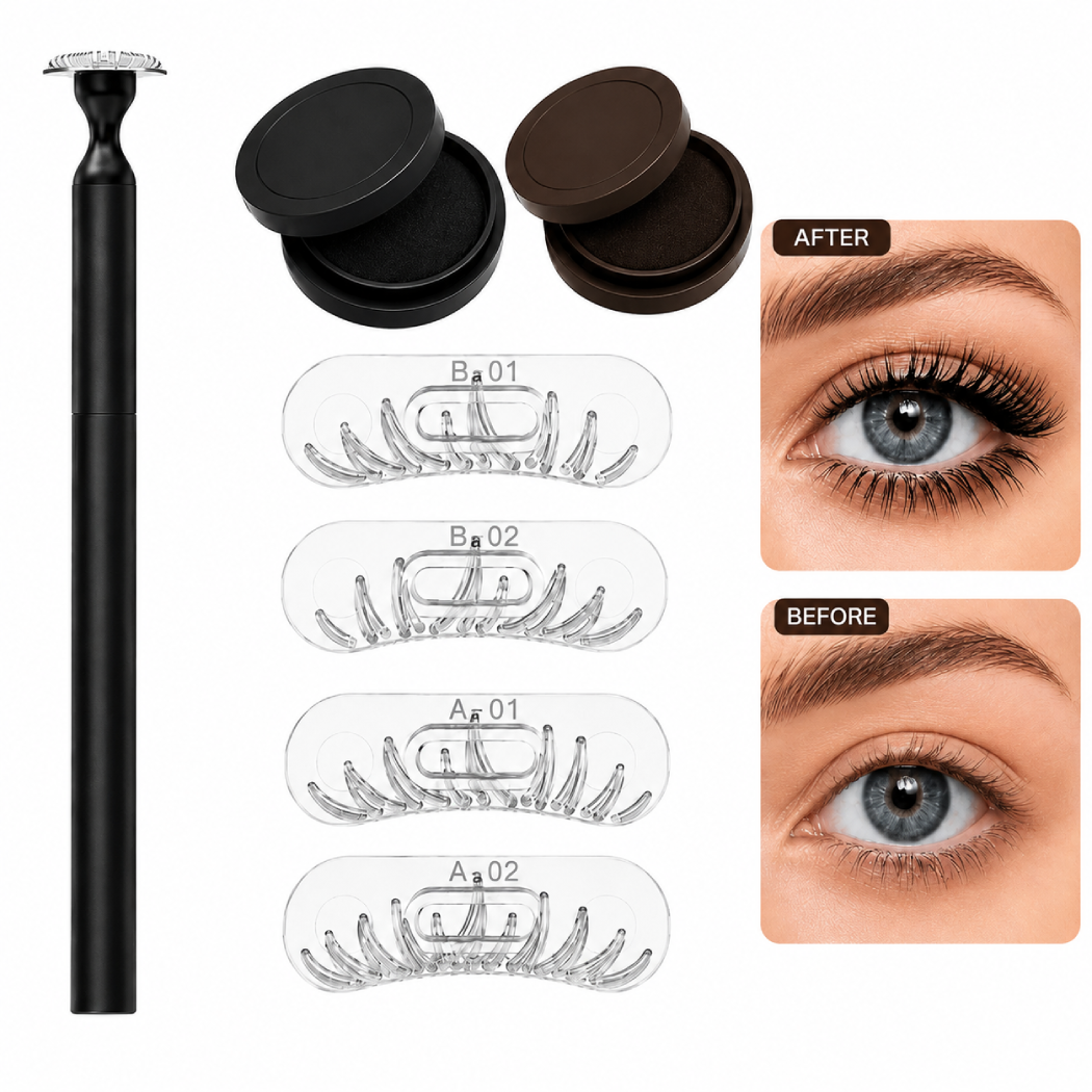 Lower Lash Stamp Kit 2-in-1 Waterproof Bottom Eyelash Stamp & Eyeliner Set – Smudge-Proof Quick Makeup Tool for Beginners - Image 3