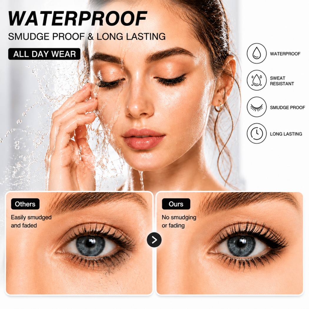 Lower Lash Stamp Kit 2-in-1 Waterproof Bottom Eyelash Stamp & Eyeliner Set – Smudge-Proof Quick Makeup Tool for Beginners - Image 2