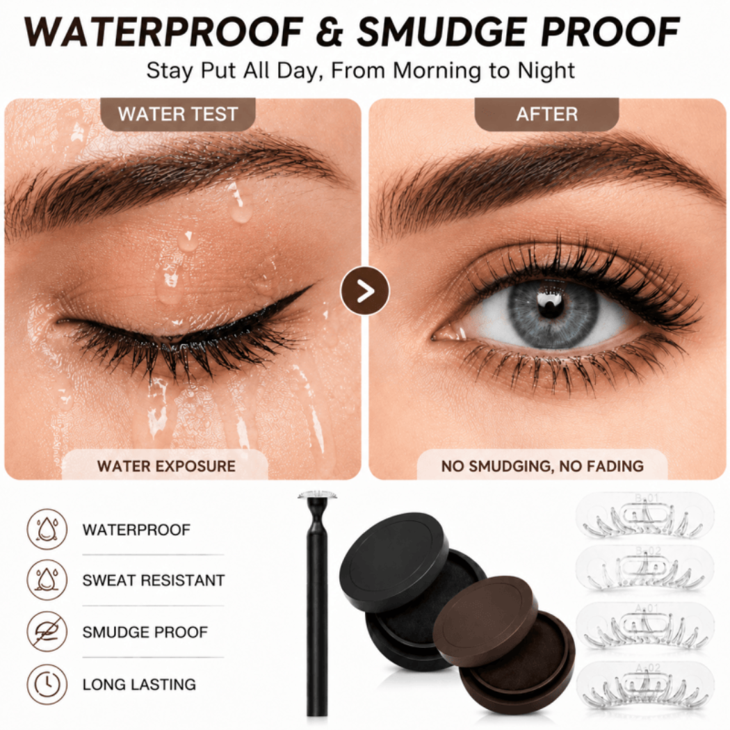 Lower Lash Stamp Kit 2-in-1 Waterproof Bottom Eyelash Stamp & Eyeliner Set – Smudge-Proof Quick Makeup Tool for Beginners - Image 5