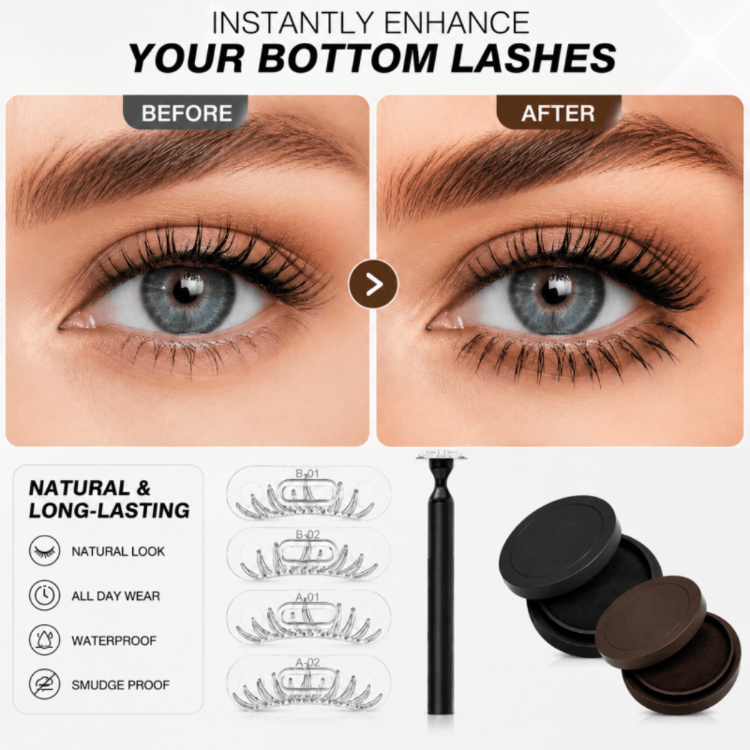 Lower Lash Stamp Kit 2-in-1 Waterproof Bottom Eyelash Stamp & Eyeliner Set – Smudge-Proof Quick Makeup Tool for Beginners - Image 6
