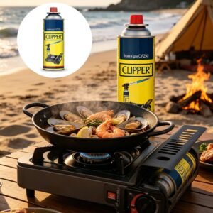 Portable Butane Gas Canisters 400ml – High-Performance Camping Stove Gas Bottles with Bayonet Fit for BBQ, Blowtorch & Outdoor Cookers