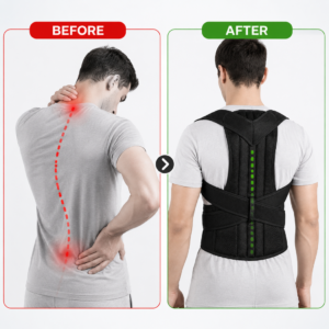 Adjustable Posture Corrector for Men & Women – Full Back Support Brace for Pain Relief, Shoulder & Lumbar Support