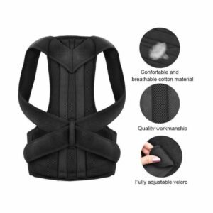 Adjustable Posture Corrector for Men & Women – Full Back Support Brace for Pain Relief, Shoulder & Lumbar Support