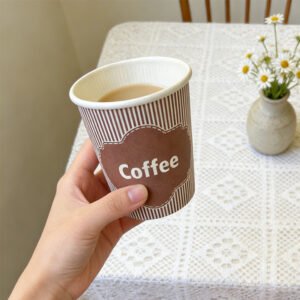50PCS Disposable Paper Drinking Cups 4oz Paper Cups for DIY Wedding Party Picnic BBQ Travel Random Color
