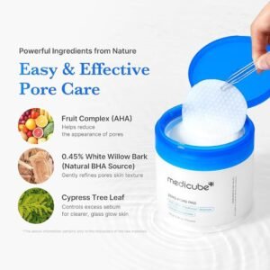 Medicube Zero Pore Pad 2.0 (70 Pads) – Exfoliating Toner Pads with AHA & BHA for Pore Tightening & Sebum Control