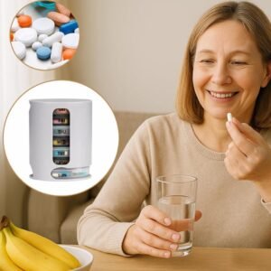 Weekly Pill Organiser 7 Day, Extra Large Pill Box for Vitamins & Fish Oil – XL Medication Case with Easy-Open Lids (BPA-Free)