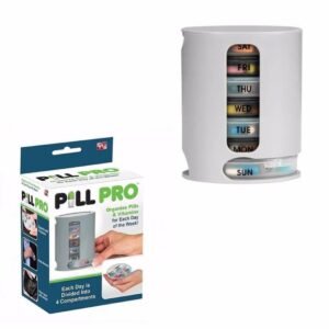 Weekly Pill Organiser 7 Day, Extra Large Pill Box for Vitamins & Fish Oil – XL Medication Case with Easy-Open Lids (BPA-Free)