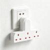 3 Way UK Plug Extension Adaptor