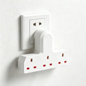 3 Way UK Plug Extension Adaptor