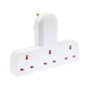 3 Way UK Plug Extension Adaptor - 13A Triple Gang Multi Socket Wall Plug Extender, ree Compact Design for Home & Office