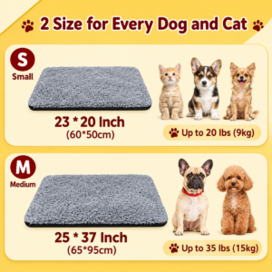 Ultra-Warm Heated Pet Mat for Dogs & Cats – Insulated Thermal Bed with Washable Cover